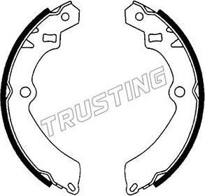 Trusting 111.237 - Комплект гальм, барабанний механізм autocars.com.ua