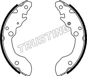 Trusting 111.244 - Комплект тормозных колодок, барабанные avtokuzovplus.com.ua