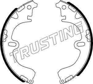 Trusting 115.290 - Комплект тормозных колодок, барабанные autodnr.net