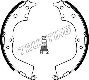 Trusting 115.298 - Комплект тормозных колодок, барабанные avtokuzovplus.com.ua