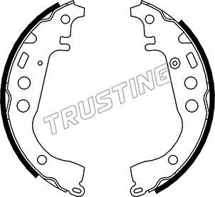 Trusting 115.301 - Комплект тормозных колодок, барабанные autodnr.net