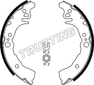 Trusting 115.305 - Комплект тормозных колодок, барабанные autodnr.net