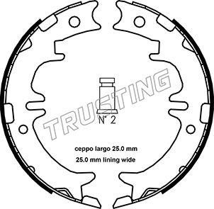 Trusting 115.311 - Комплект тормозов, ручник, парковка autodnr.net