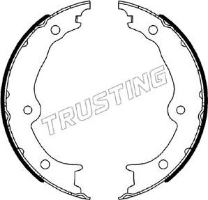 Trusting 115.342 - Комплект гальм, ручник, парковка autocars.com.ua
