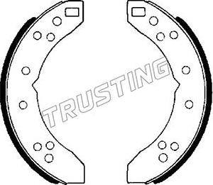 Trusting 118.233 - Комплект тормозных колодок, барабанные avtokuzovplus.com.ua