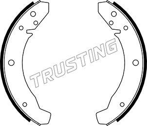 Trusting 124.250 - Комплект тормозных колодок, барабанные avtokuzovplus.com.ua