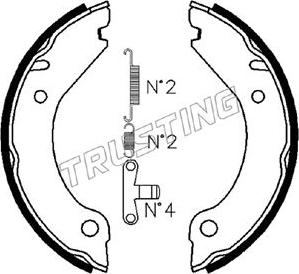 Trusting 127.267K - Комплект тормозов, ручник, парковка avtokuzovplus.com.ua
