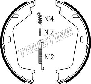 Trusting 127.273K - Комплект гальм, ручник, парковка autocars.com.ua