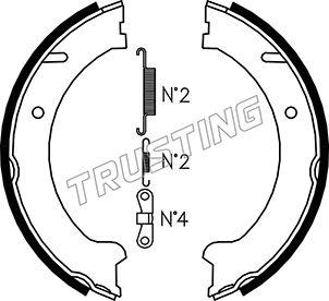 Trusting 127.274K - Комплект гальм, ручник, парковка autocars.com.ua