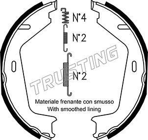 Trusting 127.275K - Комплект тормозов, ручник, парковка avtokuzovplus.com.ua