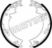 Trusting 253.661 - Комплект гальм, барабанний механізм autocars.com.ua