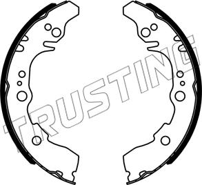 Trusting 253.679 - Комплект гальм, барабанний механізм autocars.com.ua