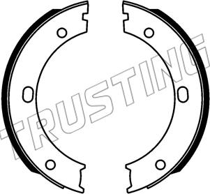 Trusting 253.746 - Комплект гальм, ручник, парковка autocars.com.ua