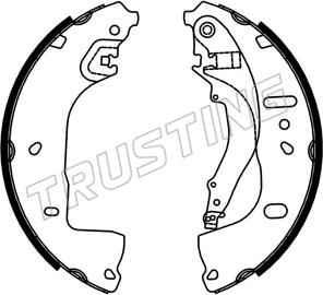 Trusting 253.764 - Комплект гальм, барабанний механізм autocars.com.ua