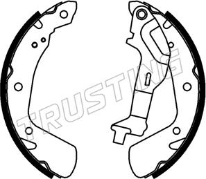 Trusting 253.772 - Комплект тормозов, ручник, парковка avtokuzovplus.com.ua