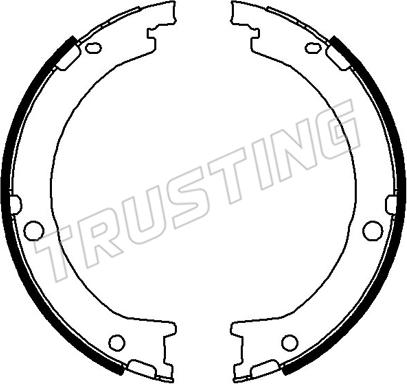 Trusting 253.783 - Комплект гальм, ручник, парковка autocars.com.ua