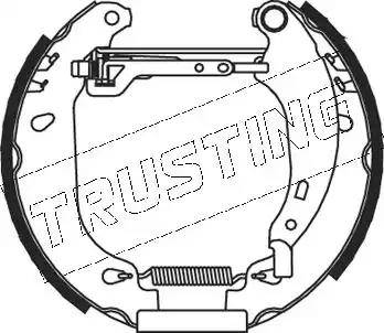 Trusting 5165 - Комплект гальм, барабанний механізм autocars.com.ua