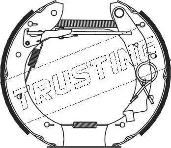 Trusting 5178 - Комплект гальм, барабанний механізм autocars.com.ua