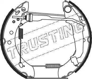 Trusting 5211 - Комплект гальм, барабанний механізм autocars.com.ua