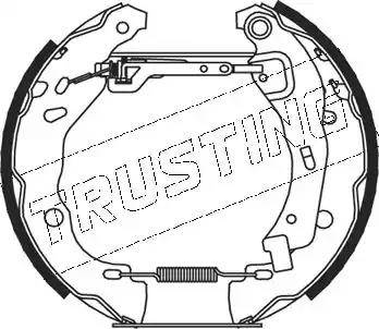 Trusting 5219 - Комплект тормозных колодок, барабанные autodnr.net