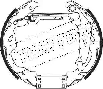 Trusting 5253 - Комплект гальм, барабанний механізм autocars.com.ua