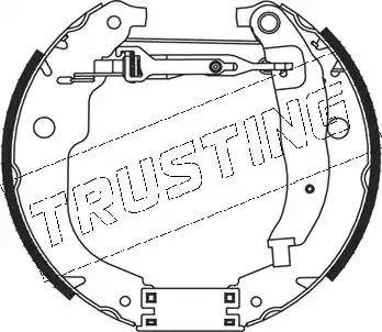 Trusting 5316 - Комплект тормозных колодок, барабанные autodnr.net