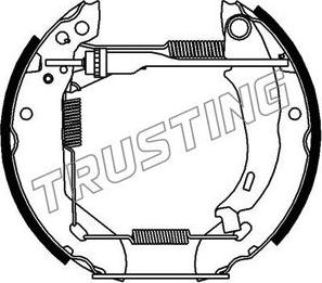 Trusting 6012 - Комплект тормозных колодок, барабанные autodnr.net