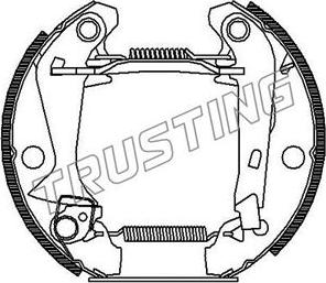 Trusting 6015 - Комплект тормозных колодок, барабанные avtokuzovplus.com.ua