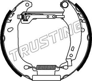 Trusting 6018 - Комплект гальм, барабанний механізм autocars.com.ua