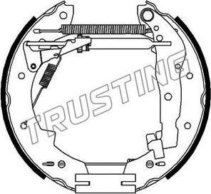 Trusting 6031 - Комплект гальм, барабанний механізм autocars.com.ua