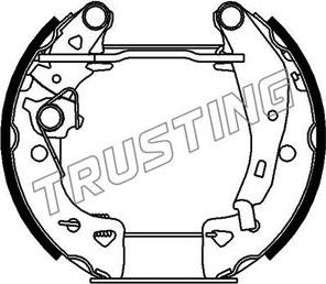 Trusting 6042 - Комплект тормозных колодок, барабанные avtokuzovplus.com.ua