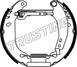 Trusting 6054 - Комплект тормозных колодок, барабанные autodnr.net