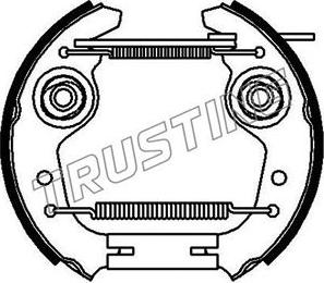 Trusting 6065 - Комплект тормозных колодок, барабанные avtokuzovplus.com.ua