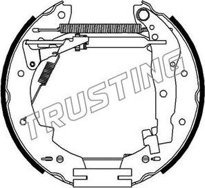 Trusting 6097 - Комплект тормозных колодок, барабанные autodnr.net