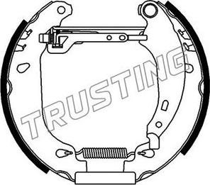 Trusting 616.0 - Комплект гальм, барабанний механізм autocars.com.ua