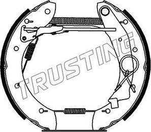 Trusting 6178 - Комплект гальм, барабанний механізм autocars.com.ua