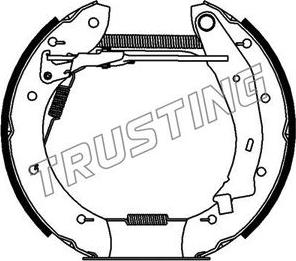 Trusting 618.0 - Комплект гальм, барабанний механізм autocars.com.ua