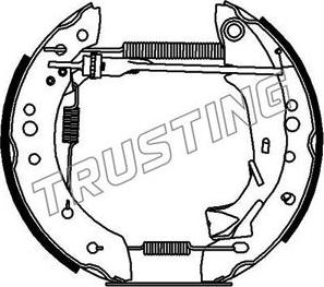 Trusting 6198 - Комплект тормозных колодок, барабанные avtokuzovplus.com.ua