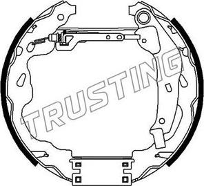 Trusting 6253 - Комплект гальм, барабанний механізм autocars.com.ua