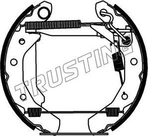 Trusting 6255 - Комплект гальм, барабанний механізм autocars.com.ua