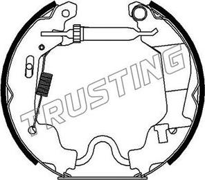 Trusting 6256 - Комплект гальм, барабанний механізм autocars.com.ua