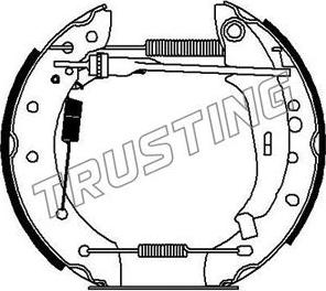 Trusting 6277 - Комплект тормозных колодок, барабанные avtokuzovplus.com.ua
