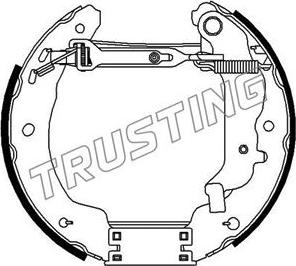 Trusting 6284 - Комплект тормозных колодок, барабанные autodnr.net