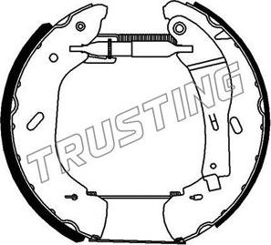 Trusting 6288 - Комплект тормозных колодок, барабанные avtokuzovplus.com.ua
