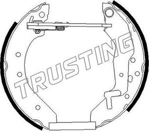 Trusting 6291 - Комплект гальм, барабанний механізм autocars.com.ua