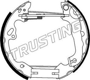 Trusting 6296 - Комплект гальм, барабанний механізм autocars.com.ua