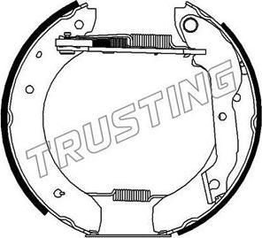 Trusting 6307 - Комплект гальм, барабанний механізм autocars.com.ua