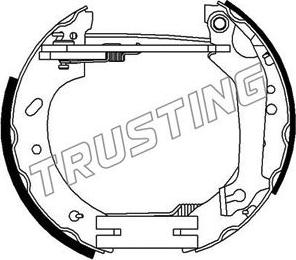 Trusting 6312 - Комплект тормозных колодок, барабанные avtokuzovplus.com.ua