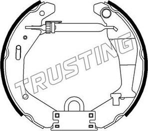 Trusting 6318 - Комплект гальм, барабанний механізм autocars.com.ua