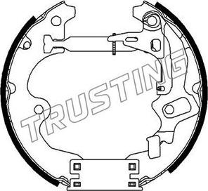 Trusting 6326 - Комплект гальм, барабанний механізм autocars.com.ua